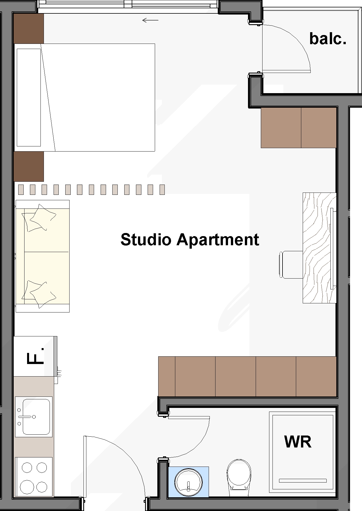 Studio Apartment 3
